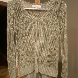 Xs mesh light green sweater